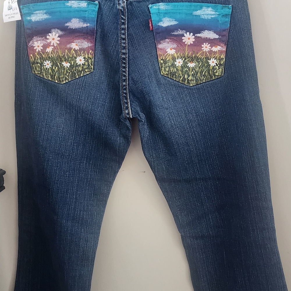 Levi's Denim Jeans with Flower Pockets